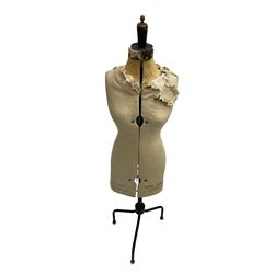 Vintage 'Chil Daw Pioneer' adjustable mannequin on tripod metal base