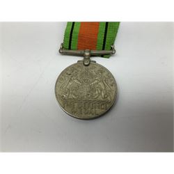 Five WW2 medals comprising 1939-1945 War medal, Defence Medal, Africa Star, Italy Star and 1939-45 Star