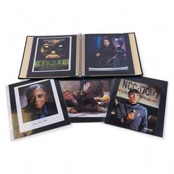 Collection of signed stills and promotional photographs, mostly Sci-Fi TV and film related...