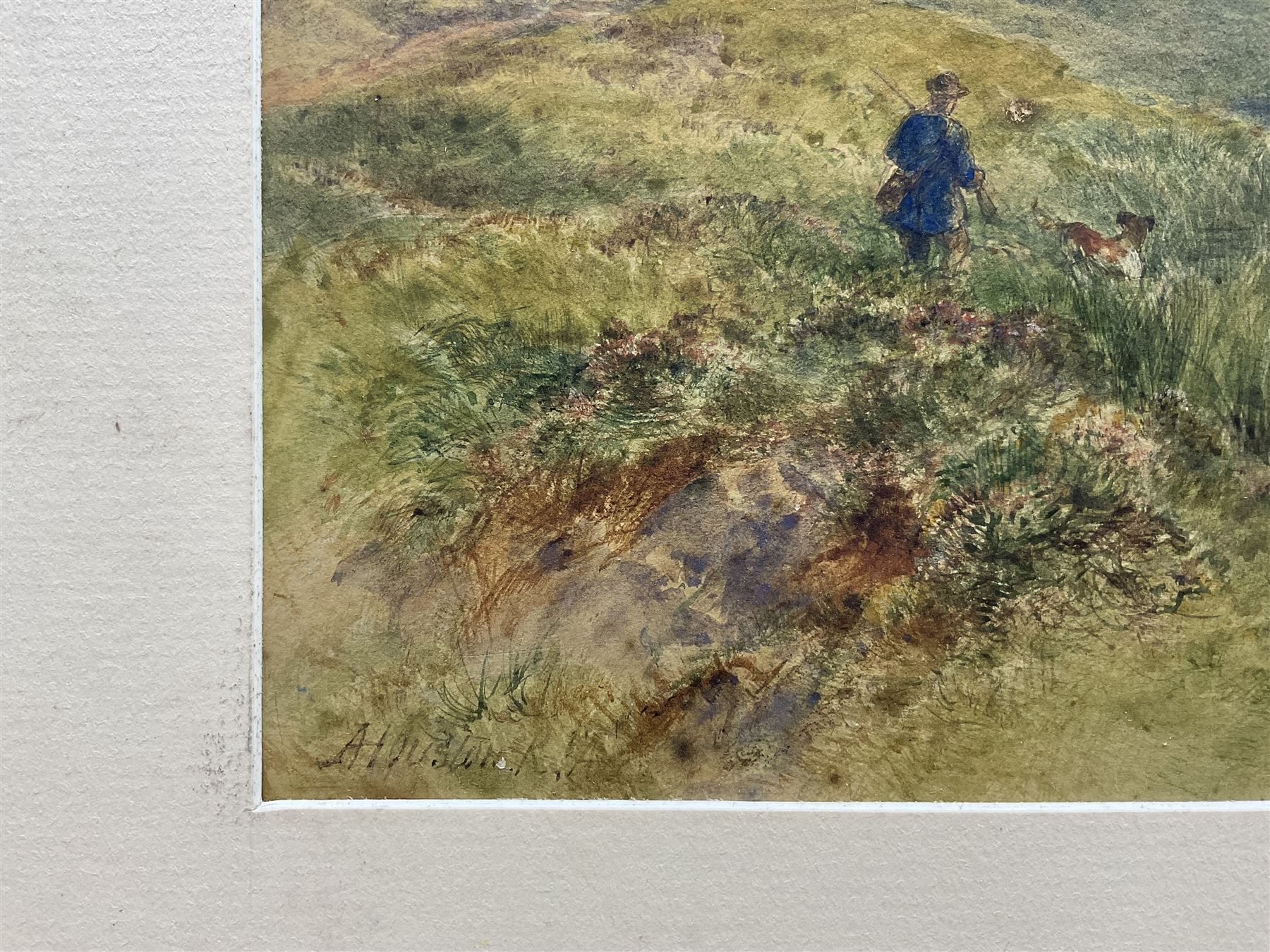 John Adam Plimmer Houston RSA RI (Scottish 1812-1884): Rainbow 'Near Old Skye' Scotland, watercolour signed, titled verso 26cm x 43cm 