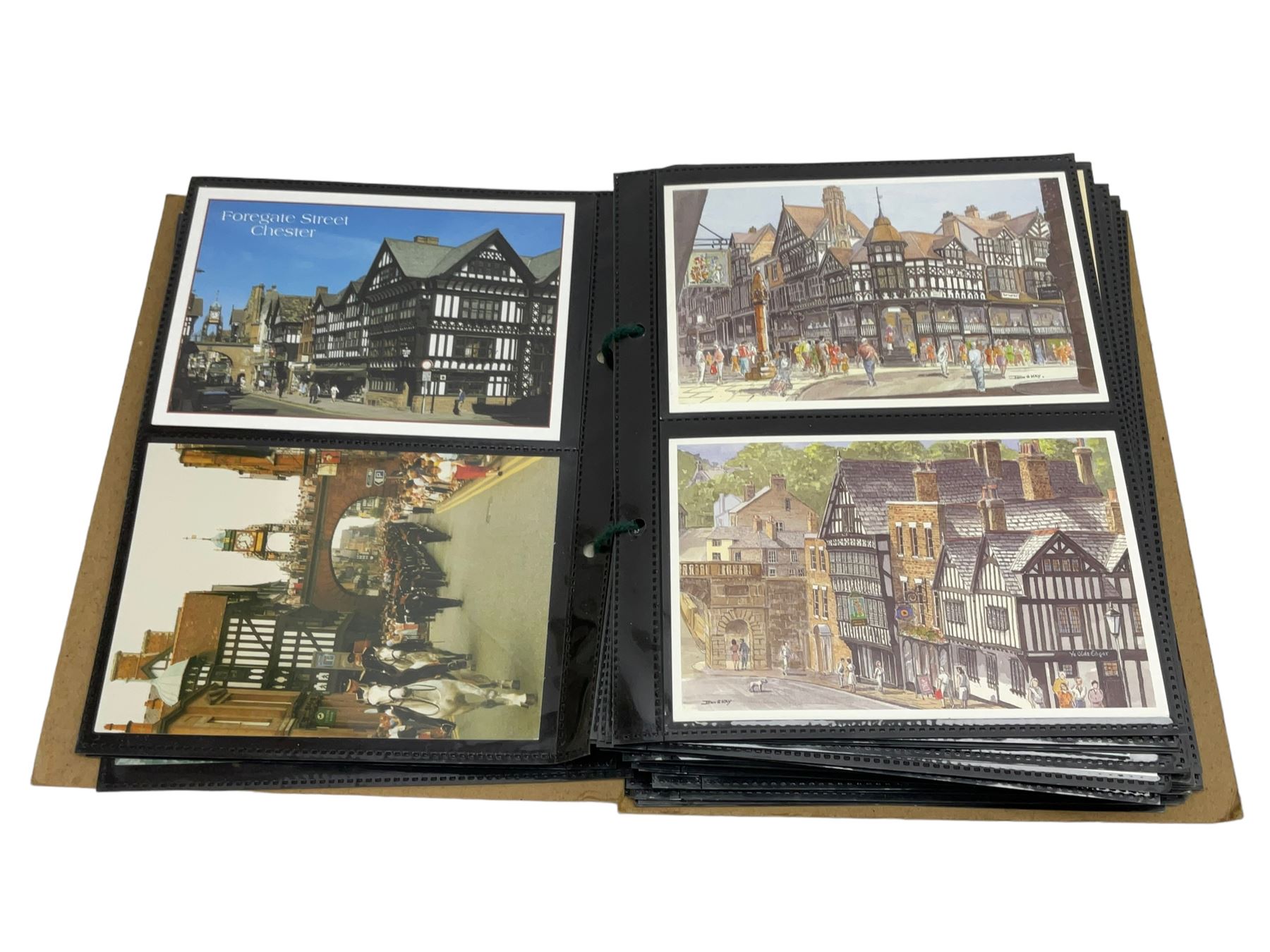 Album of Victorian and later Postcards, including WWII silk embroidered postcards, various ships, cartoons etc 