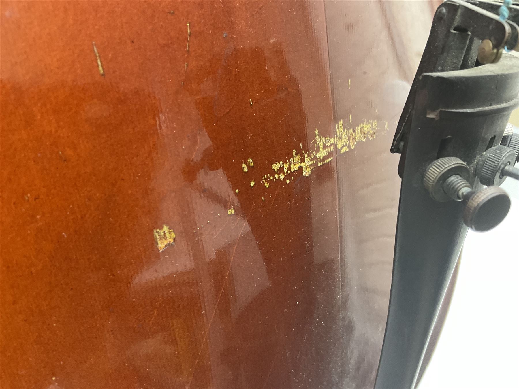 Two student half-size cellos - Boosey & Hawkes Artia with 65cm one-piece back and spruce top; bears maker's label; L104cm overall; and Romanian with 65.5cm two-piece maple back and ribs and spruce top; bears label; L108.5cm overall; each in soft carrying case with two bows (2)