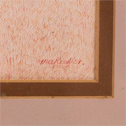 MA Reed (British 20th Century): Horses Ploughing, ink and watercolour signed and dated '81, 38cm x 48cm