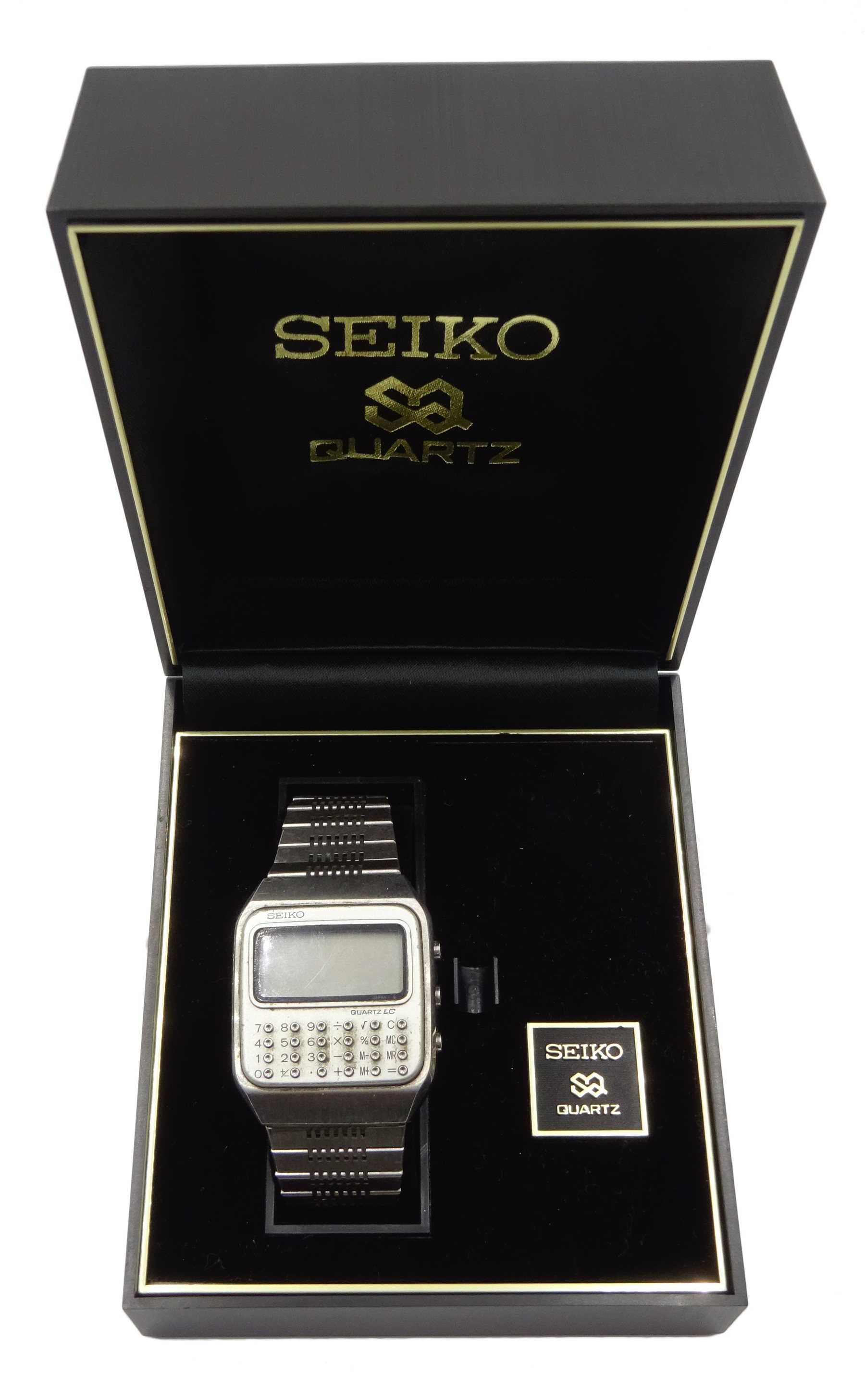 Seiko Calculator C153-5007 stainless steel quartz wristwatch, serial number  892965, in original box - Jewellery, Watches & Silver