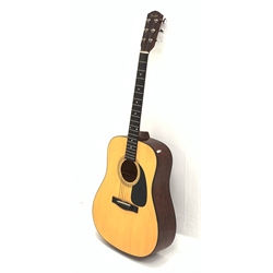  Fender DG-5NAT acoustic six-string guitar with rosewood style back and sides and blond wood top, serial no.CS05072941 L104cm  