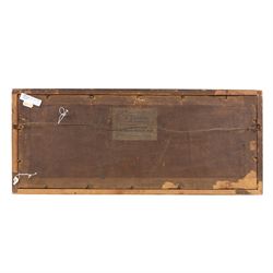 Frank Henry Mason (Staithes Group 1875-1965): Panoramic View of Shipping off the South Coast, watercolour signed 13cm x 47cm