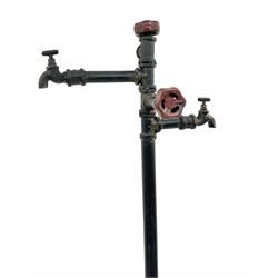 Industrial style pipe and tap coat stand 