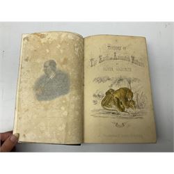 Goldsmith, Oliver; A History of the Earth and Animated Nature, 2 volumes, pub. Fullarton, Edinburgh and London, illustrated with coloured plates, cloth and leather bound with marbled edges (2)