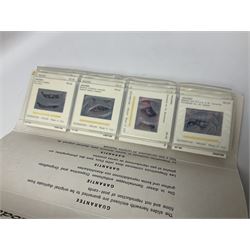 Fred Harvey ‘Fifty-Six Scenes of the Grand Canyon of Arizona’ with Tru-Vue stereoscope and film in original box, with one further stereoscope and collection of colour slides of various travel destinations