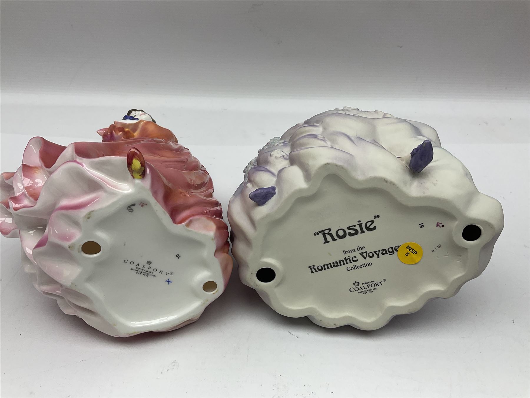 Nine Coalport figures, including Age of Elegance Evening Promenade, The Lovely Lady Christabel and Ladies of Fashion Pamela, together with eight miniature Coalport figures