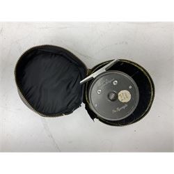 Hardy Bros Ltd 'The Flyweight' 2 1/2 inch alloy fly reel, housed in a Hardy Bros (Alnwick) Ltd case