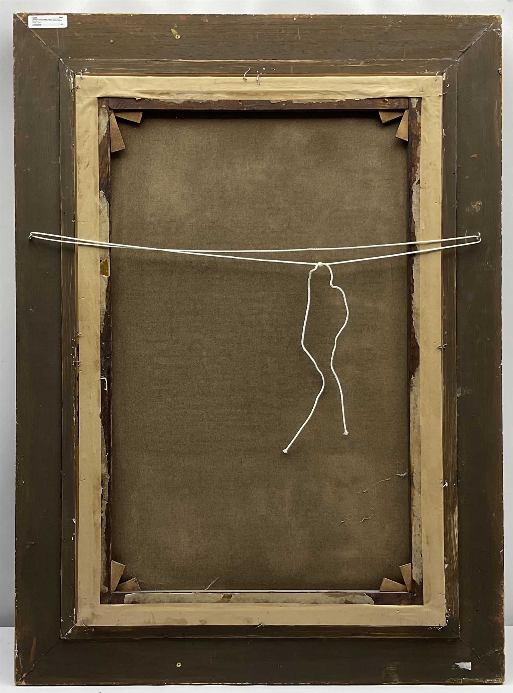 Stephen Frank Wasley (British 1848-1934): Busy Canal Scene Rouen, oil on canvas signed 75cm x 50cm