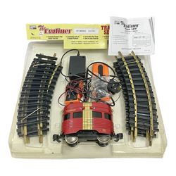 Aristocraft G gauge ‘Lil’ Eggliner Christmas’ train set, with original packaging and instructions 