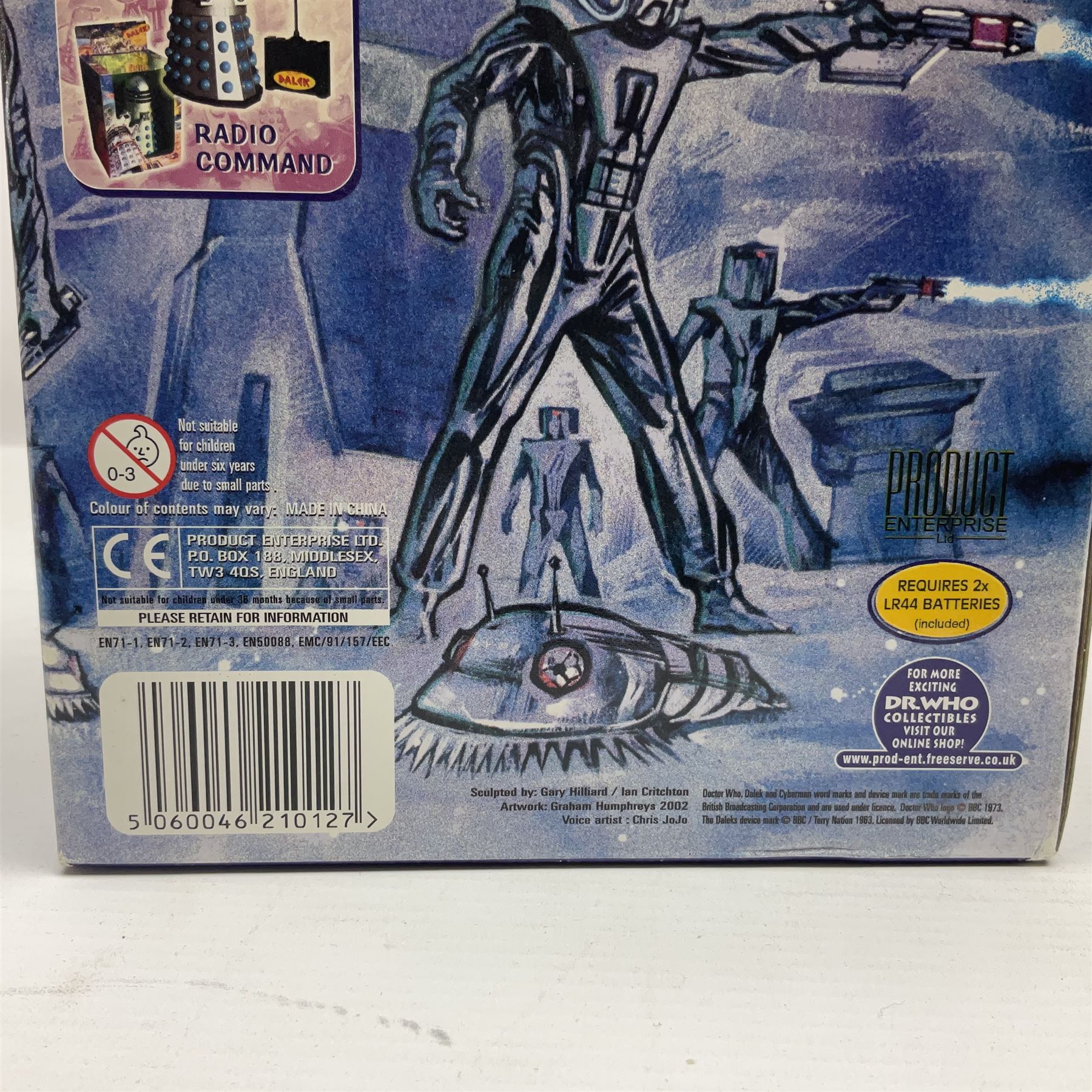 Mazda Mickey Mouse Lights by The British Thomson-Houston Co. Ltd.; boxed; unopened Top Gear Race The Stig game; Dr. Who Talking Cyberman; and Dr. Who Talking Dalek; both boxed (4)