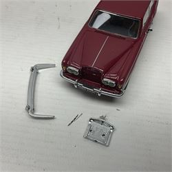 Nine Neo Scale Models 1:43 scale die-cast models including Daimler Majestic major, S&S Landau Hearse, Lagonda 3-litre 1955, Rover P4 Seventy-five, Jaguar 420Rover P5b Coupe etc; some boxed (9)