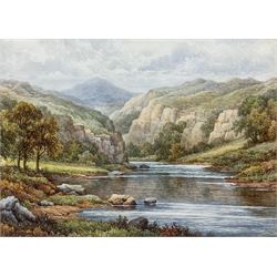 Charles A Bool (19th/20th Century): Dovedale Derbyshire, watercolour signed 27cm x 38cm