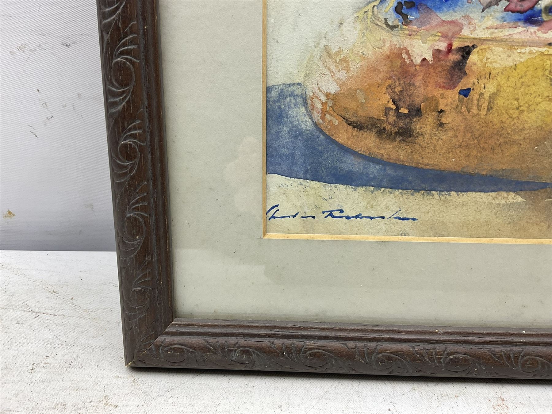 Charles Thornton (Early 20th century): Oriental Lady, watercolour and gouache over pencil indistinctly signed 25cm x 27cm