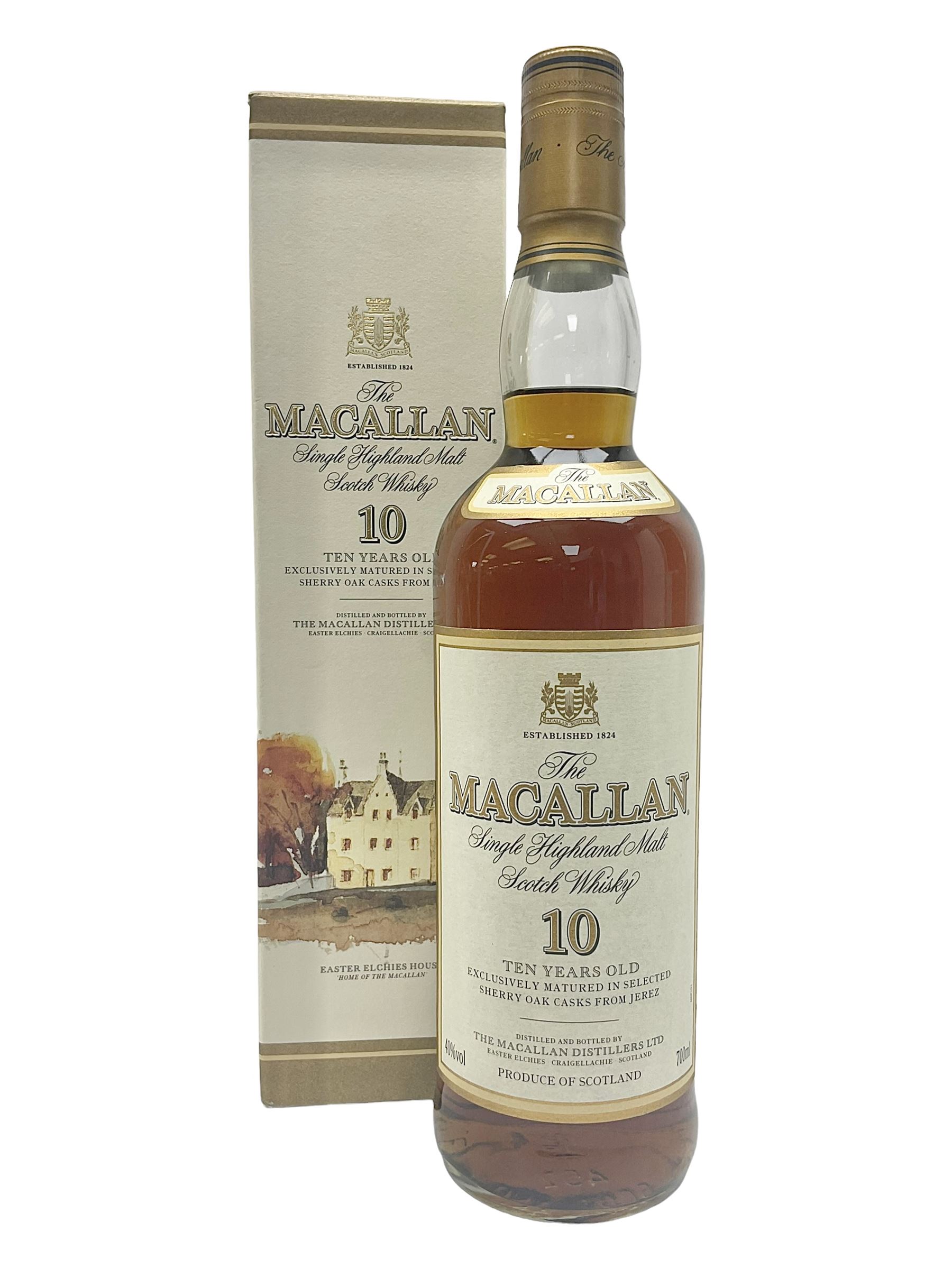 Macallan, 10 year old, single malt Scotch whisky, 700ml, 40% vol, boxed
