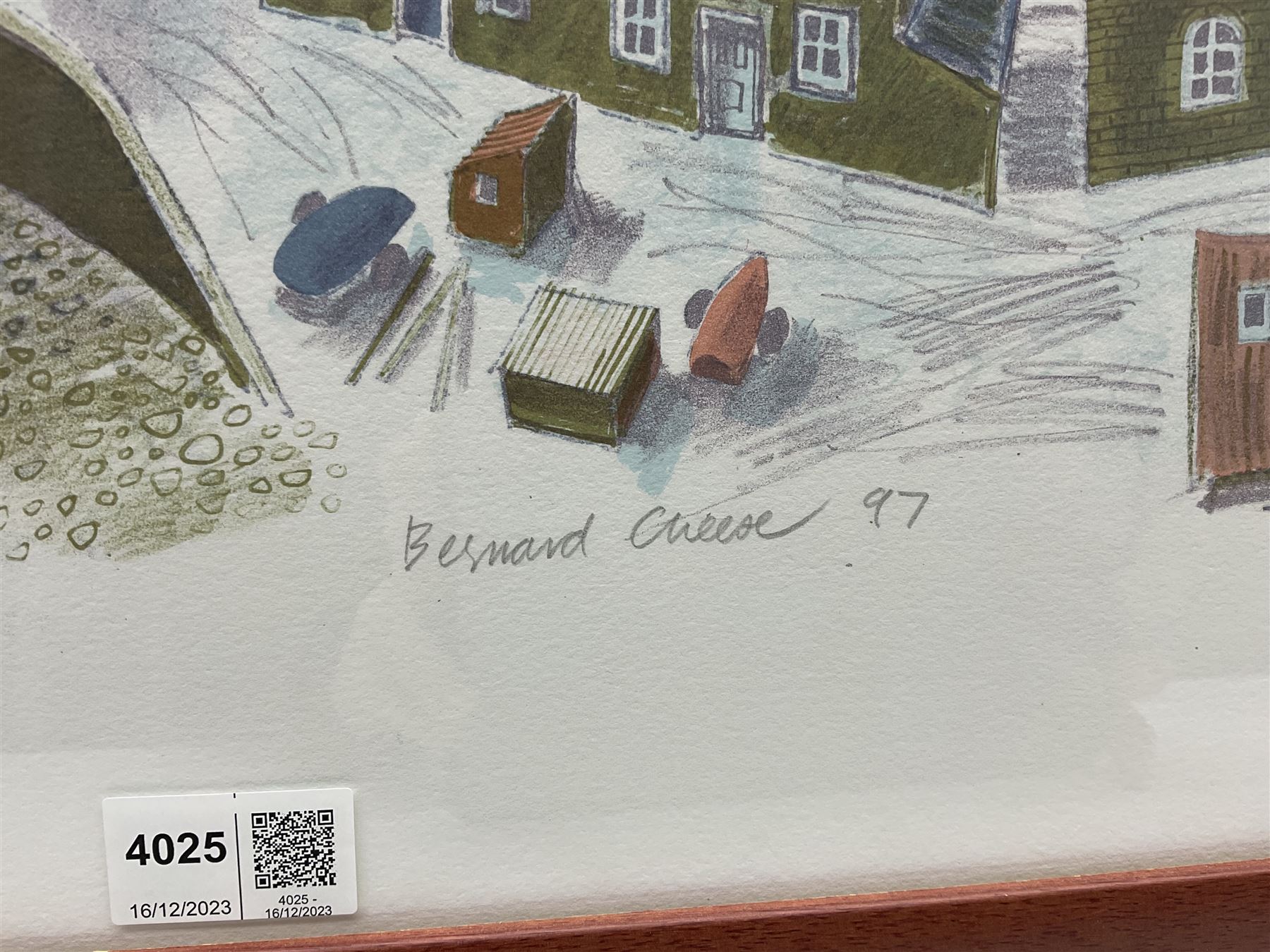 Bernard Cheese (British 1925-2013): 'Staithes - North Yorkshire', lithograph in colours signed titled dated '97 and numbered 16/60 in pencil with Curwen Chilford blindstamp 48cm x 64cm