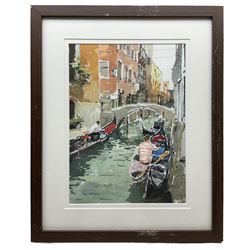 Ken Hayes (British 1962-): Venice, pair watercolours signed 27cm x 37cm (2)