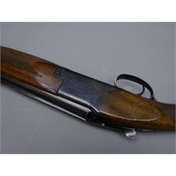  Browning 26 Mk2 12 bore over and under single trigger auto safety ejector shotgun, 71cm barrels, stamped 12-70, 1kg410, No.05883, in original box with packaging and instructions, with Gunmark soft gun slip, set of ear defenders, caps: SHOTGUN CERTIFICATE REQUIRED  