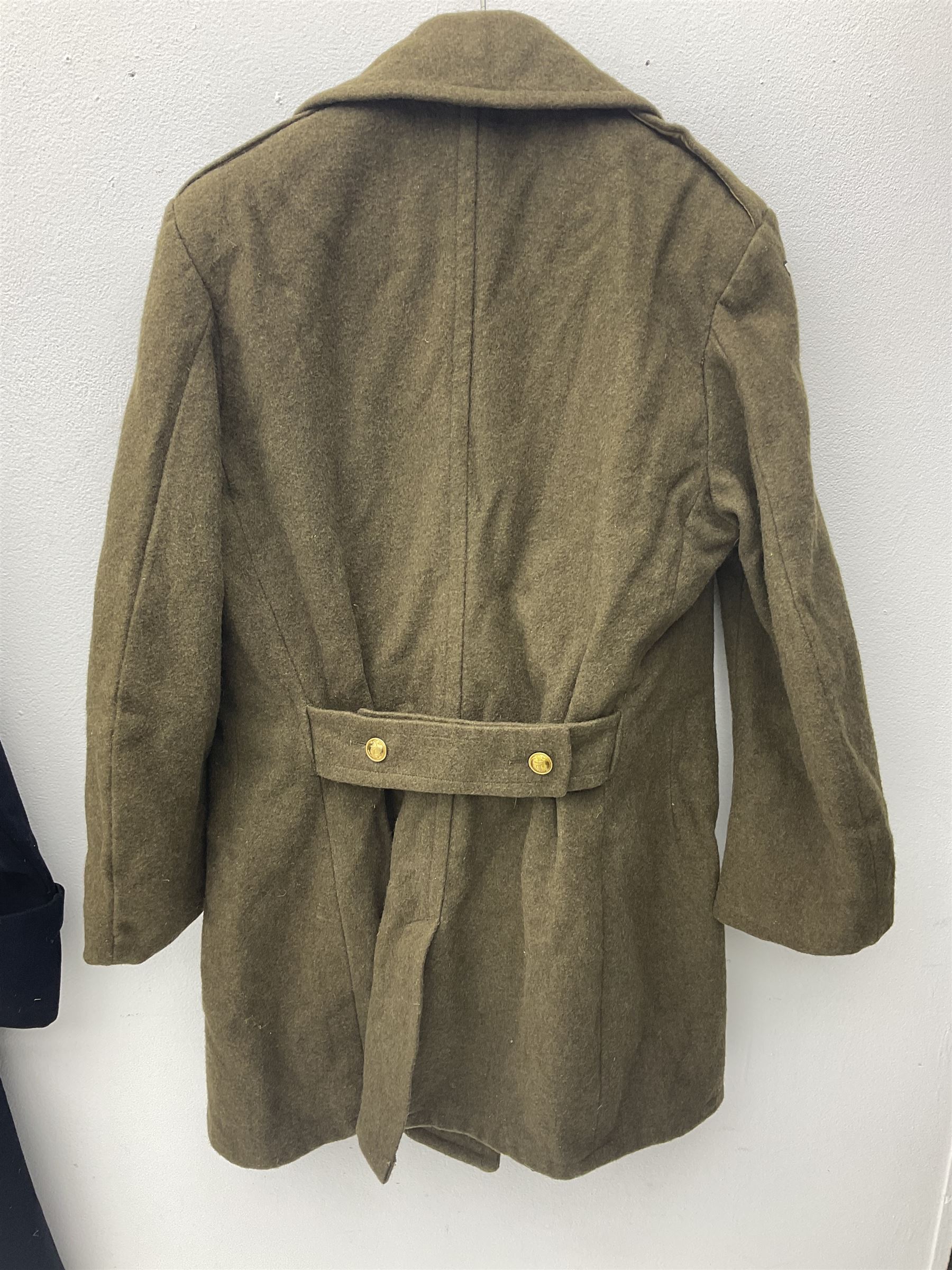 French Gendarmerie greatcoat, bears label for 'Maitre-Tailleur F.M. Barronnier 52 Chaumont 13 Rue Ferrer'; and French greatcoat (Indochine Period Vietnam 1947/1953)