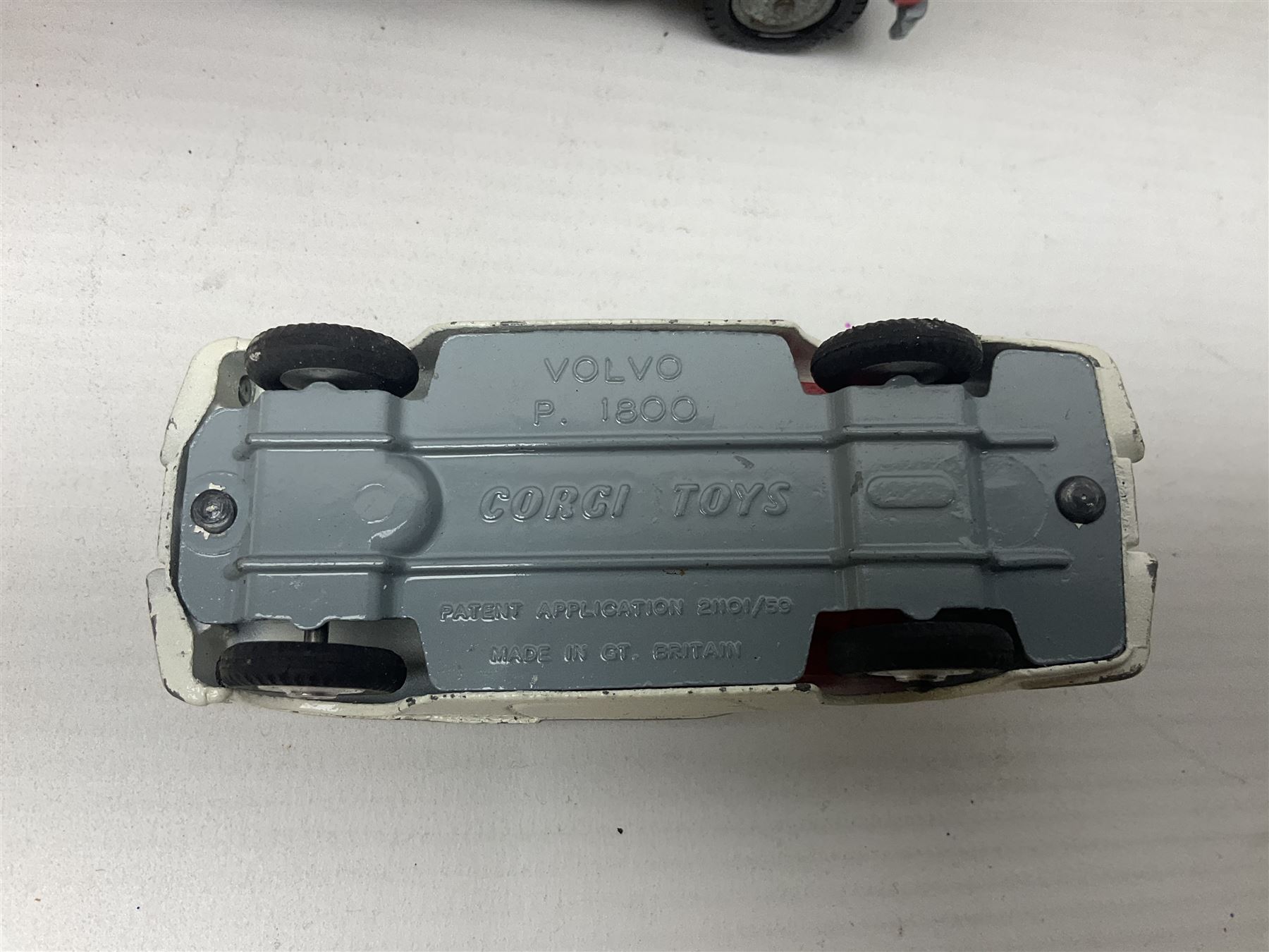 Corgi - Gift Set no.41 comprising Carrimore Mark Iv Transporter, Morris Mini-Cooper, BMC Mini-Cooper S, Morris Mini-Minor, Volvo P.1800 and Sunbeam IMP; missing MGC GT car; in original box 