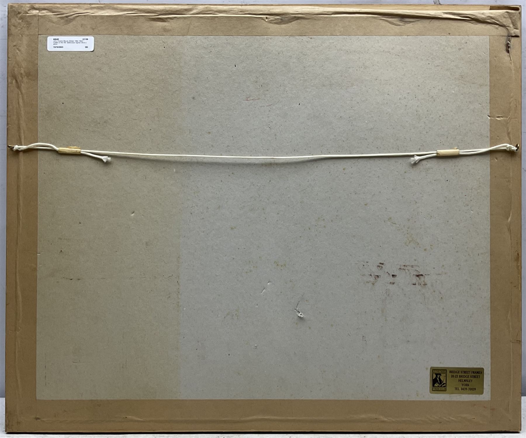 John Charles Moody (British 1884-1962): Castle on the Hill, watercolour signed 35cm x 45cm