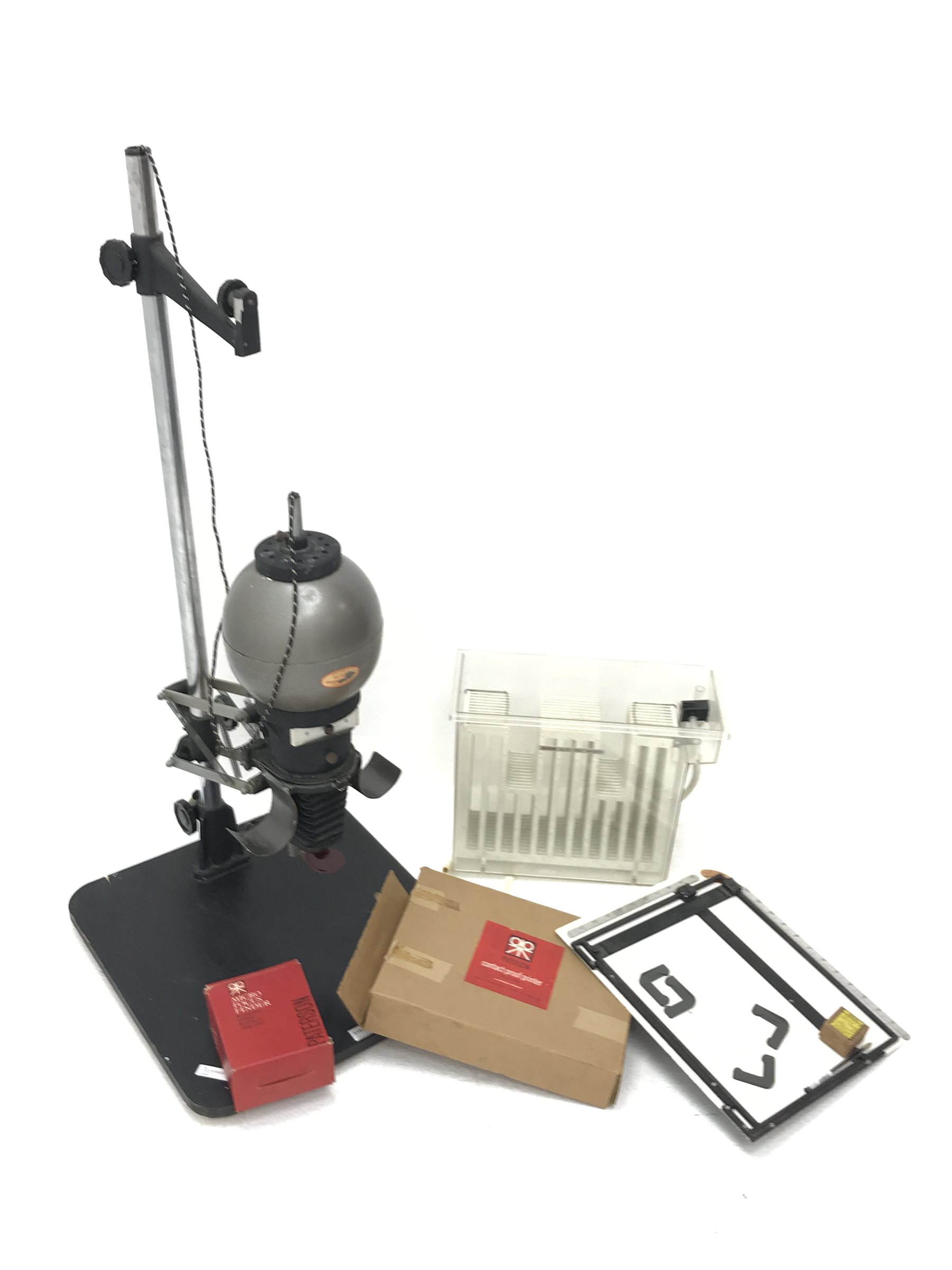 The Gamer enlarger, auto print washer, Paterson microfocus finder and Paterson contact proof