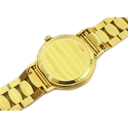  Tissot ladies's 18ct gold quartz bracelet wristwatch, mother of pearl dial No.T73.3.107.73, stamped 750  