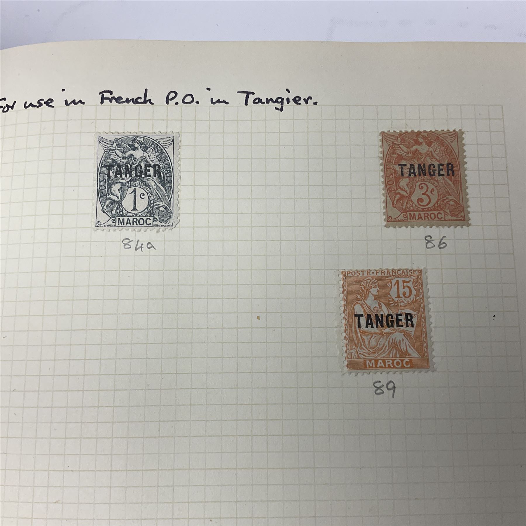 Stamps including British occupation of Italian Colonies overprints, French Morocco stamps with Tanger overprints, surcharges etc, housed in two albums