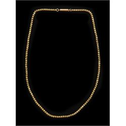  Early 20th century 10ct gold fancy link chain necklace