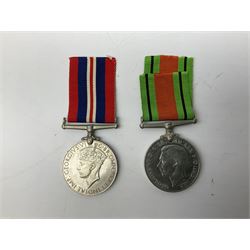 Eight WW2 medals comprising two War Medals 1939-45, Defence Medal, Italy Star, Burma Star, Africa Star, Atlantic Star and 1939-1945 Star; all with ribbons (8)