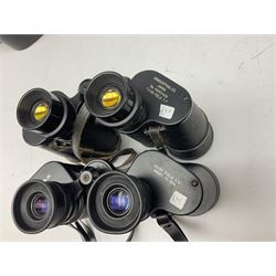 Six cased pairs of Pentax binoculars, comprising 10x50 Field, no. 604, Asahi 7x50, Asahi 10x50, Asahi 8x40, Asahi 16x50,  Asahi 10x50 No. 62611