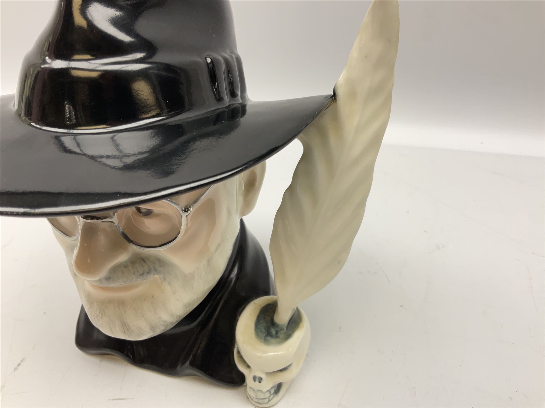 Grayshott Pottery limited edition Terry Pratchett character jug 184/1500, with certificate, H19cm