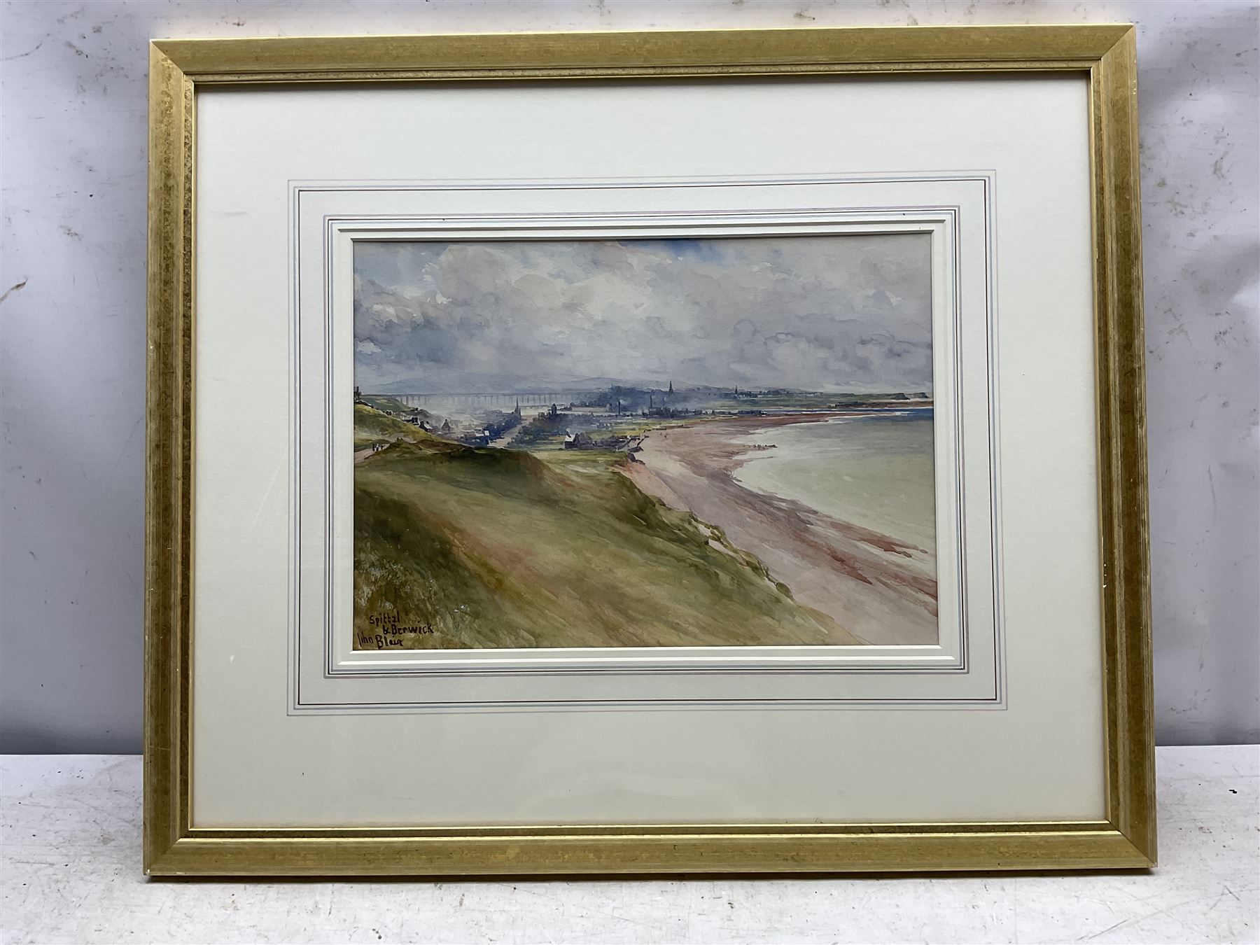 John Blair (Scottish 1850-1934): 'Spittal and Berwick', watercolour signed and titled 26cm x 36cm