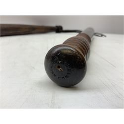 Victorian painted turned wood police truncheon by Field, dated 1851 painted in polychrome with the arms of Blackburn, including crest flanked by the date 18/51 and circumscribed BLACKBURN BOROUGH POLICE, stamped 'FIELD 233 HOLBORN'. L40.5cm. Auctioneer's Note: The borough of Blackburn received its Charter of Incorporation on 28 August 1851; together with two other unmarked turned wooden truncheons (3)