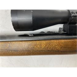 Marlin Model 39A Mountie .22 rim-fire rifle with 51.5cm barrel and under lever action with Bisley 3-9 x 40 variable scope L93cm overall SECTION 1 FIRE-ARMS CERTIFICATE REQUIRED