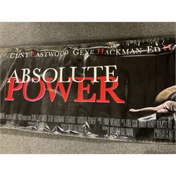 Ten large vinyl film posters, to include The Aristocats, Absolute Power, First Knight, etc 