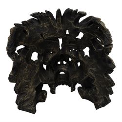 Matt Buckley for Edge Sculpture - 'Savannah Lion', composite bust, H53cm