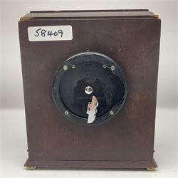 Elliott mahogany cased mantel clock