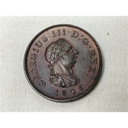 George III 1806 farthing coin