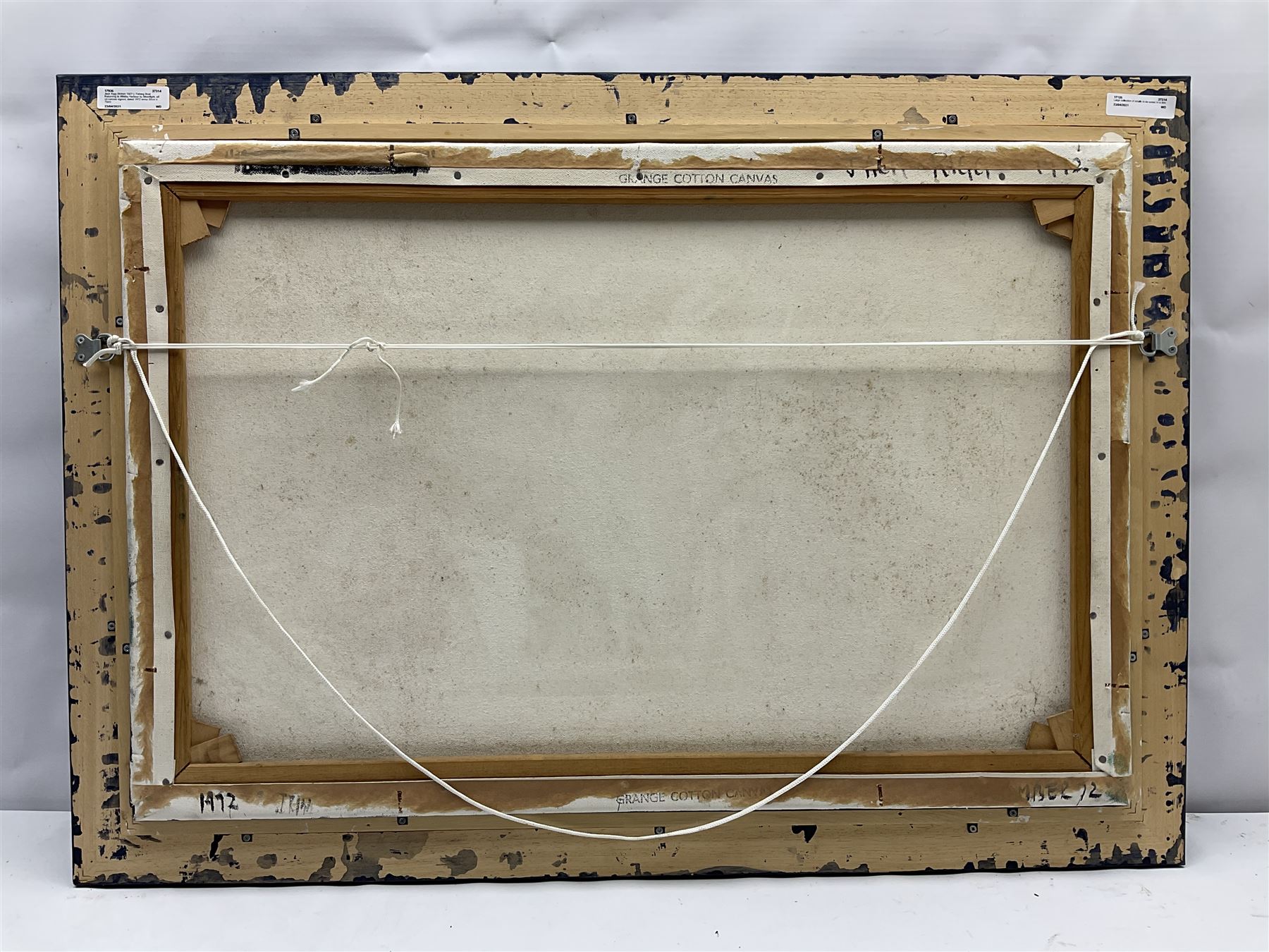 Jack Rigg (British 1927-): Fishing Boat Returning to Whitby Harbour by Moonlight, oil on canvas signed, dated 1972 verso 50cm x 75cm