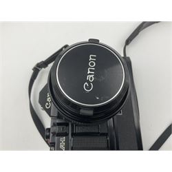 Canon A1 camera body, serial no 884847 with 'Canon FD 55mm 1;1.2 s.s.c' lens serial no 115005