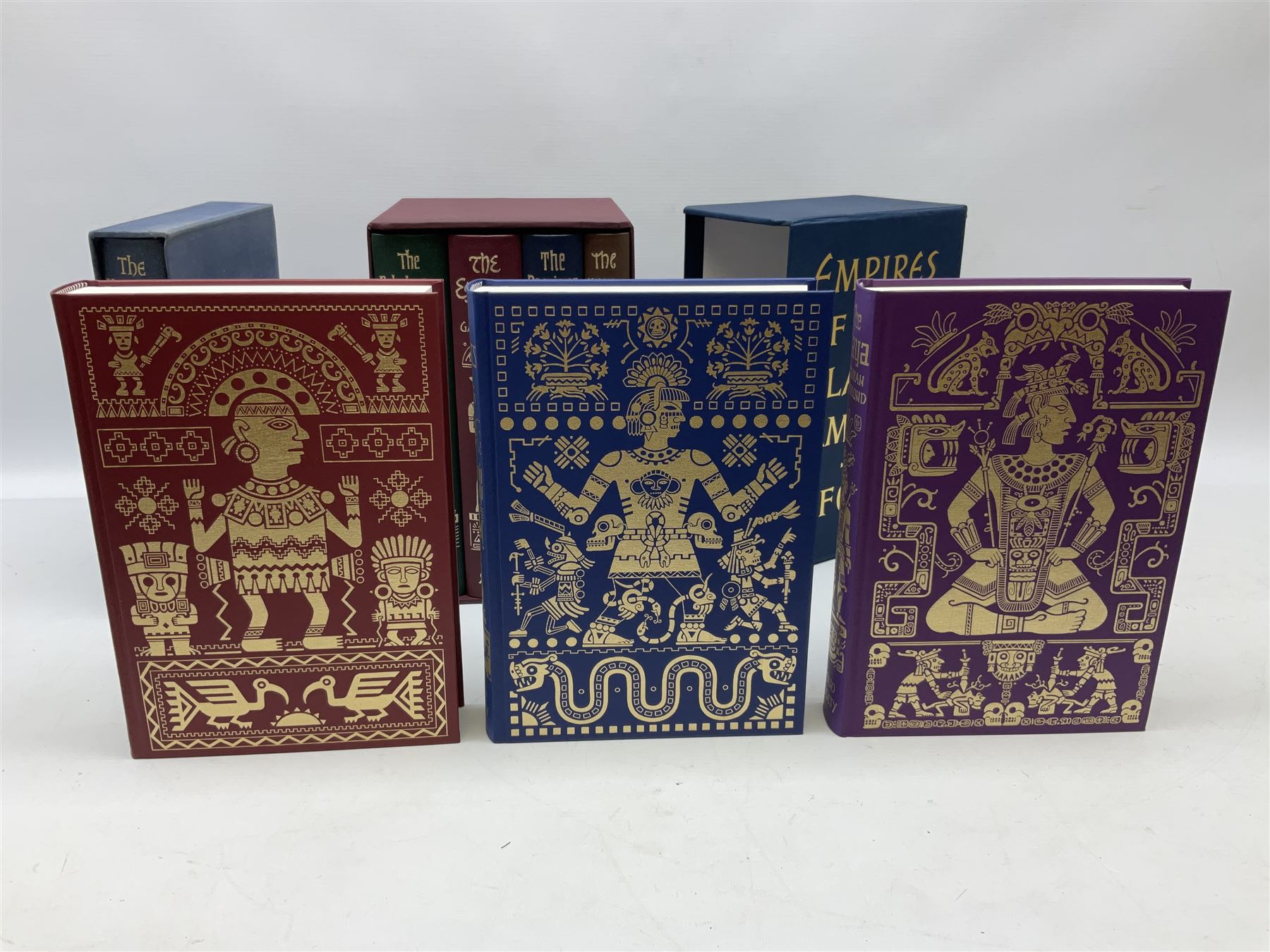 Folio Society books comprising, Empires of the Ancient Near East; four book set, Empires of Early Latin America; three book set, The Norman's by David C. Douglas