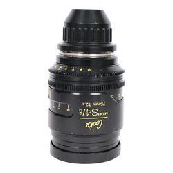 Cooke Mini S4/i 75mm T2.8 prime lens with PL mount, serial no. 8075-0714, with front and back lens caps
