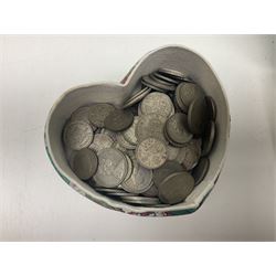 Edwardian silver facsimile coronation spoon, hallmarked Gourdel Vales & Co, Birmingham 1901, EPNS serving spoons, coins and a collection of vintage and later costume jewellery