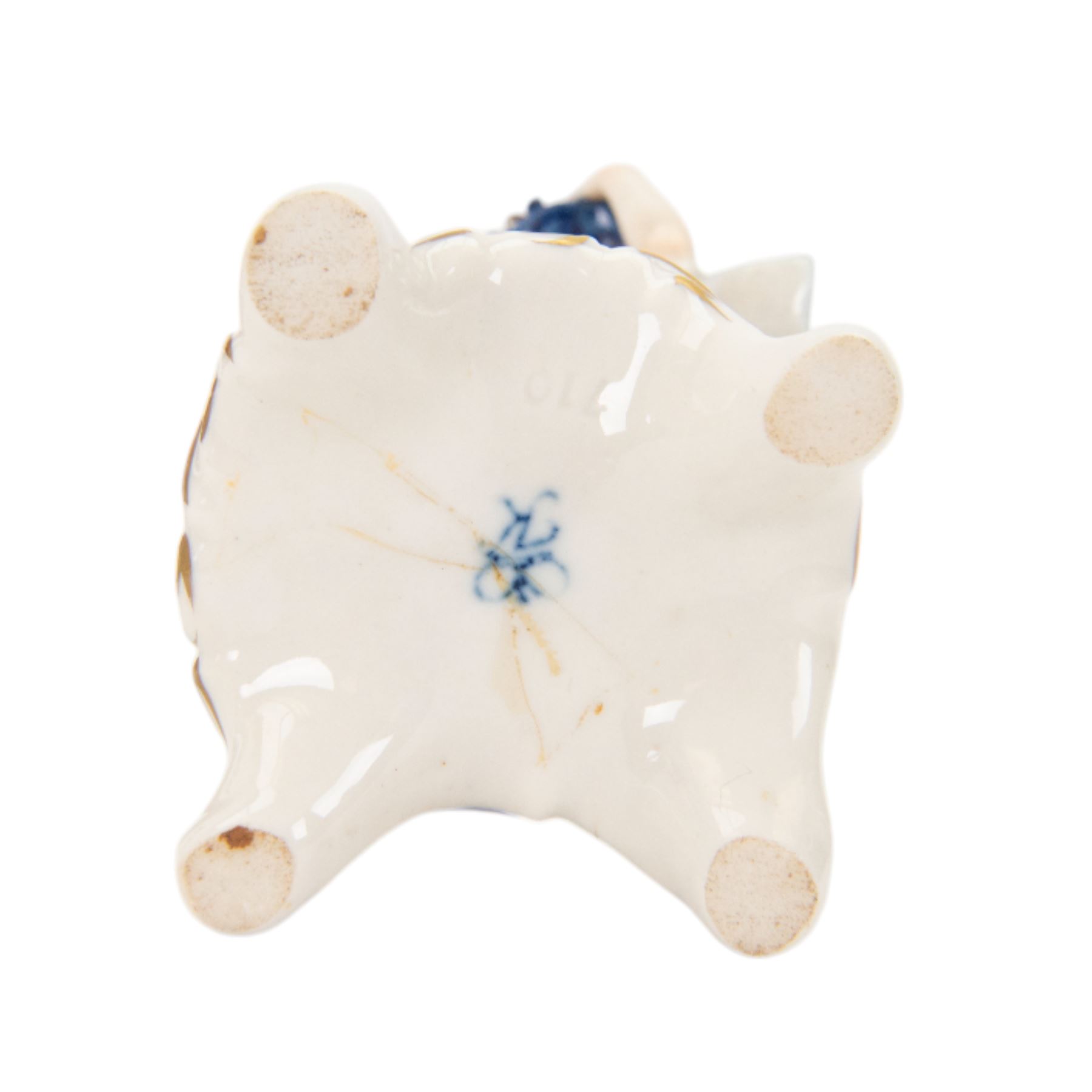 Five continental figures, including three Sitzendorf examples and a Rudolf Kammer example, tallest 20cm