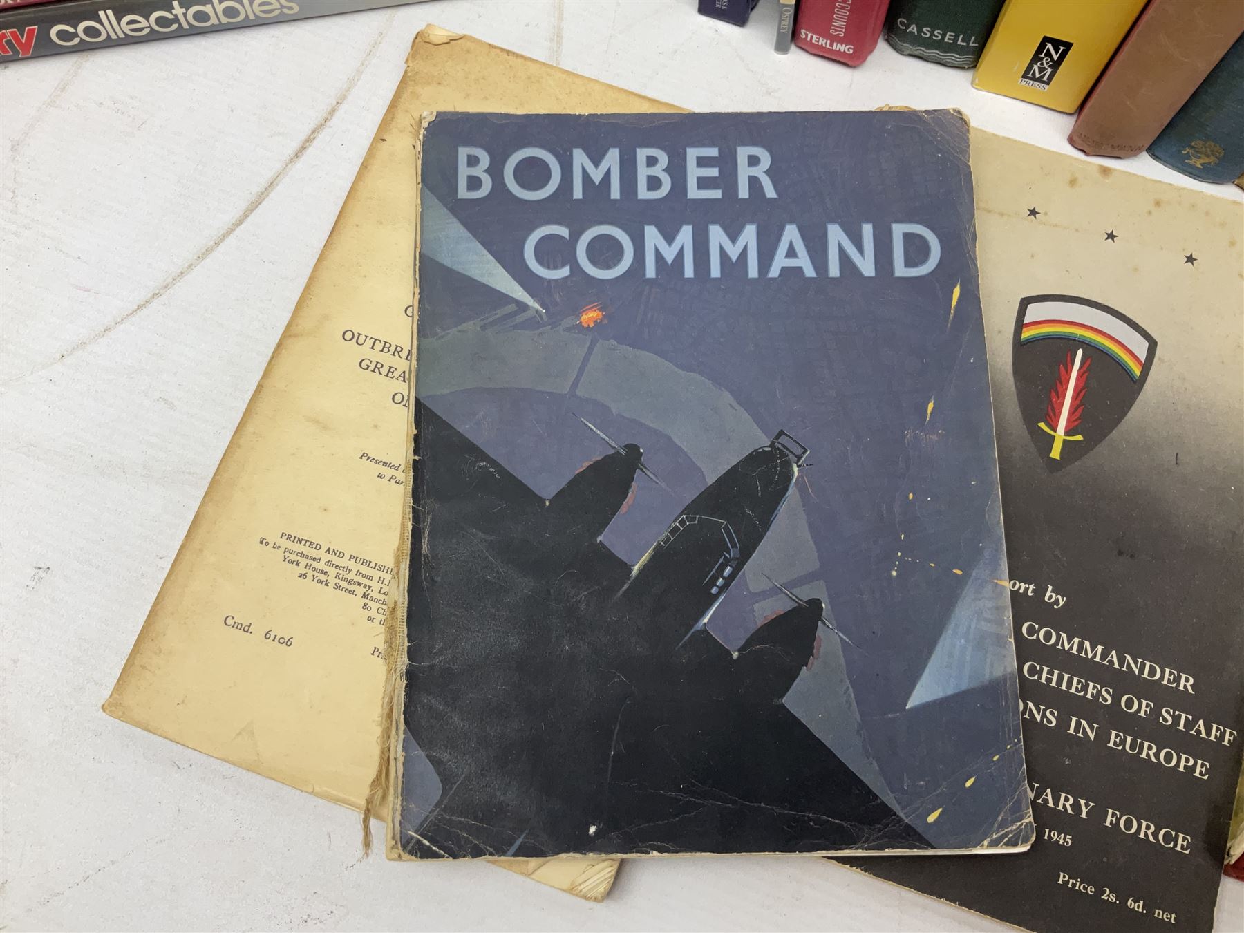 Thirty-five books of military interest including WW2, collector's reference books, fiction etc