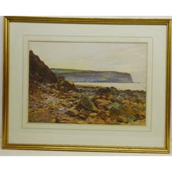  A G Morgan (British 20th century): Coastal Landscape, watercolour signed 36.5cm x 52.5cm  